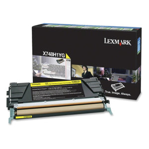 LEXMARK X748H1YG Yellow Original Toner Cartridge - Cartouches Certifiées