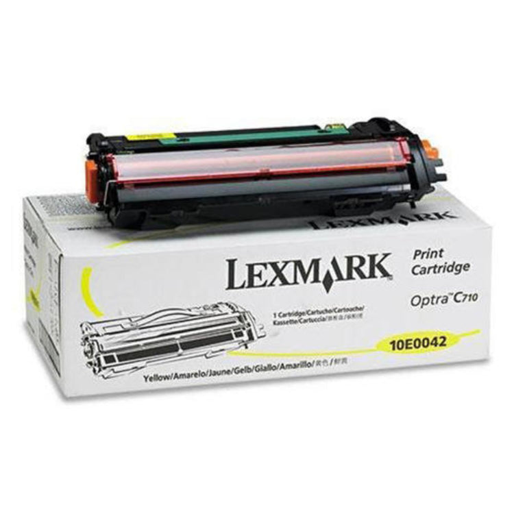 LEXMARK 10E0042 Yellow Original Toner Cartridge - Cartouches Certifiées