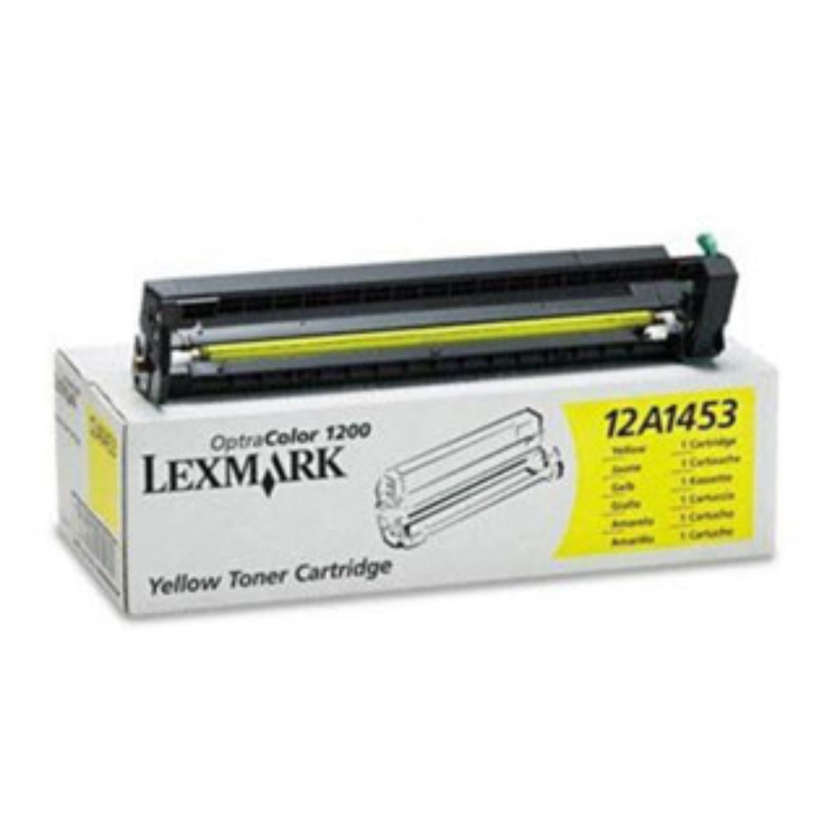 LEXMARK 12A1453 Yellow Original Toner Cartridge - Cartouches Certifiées