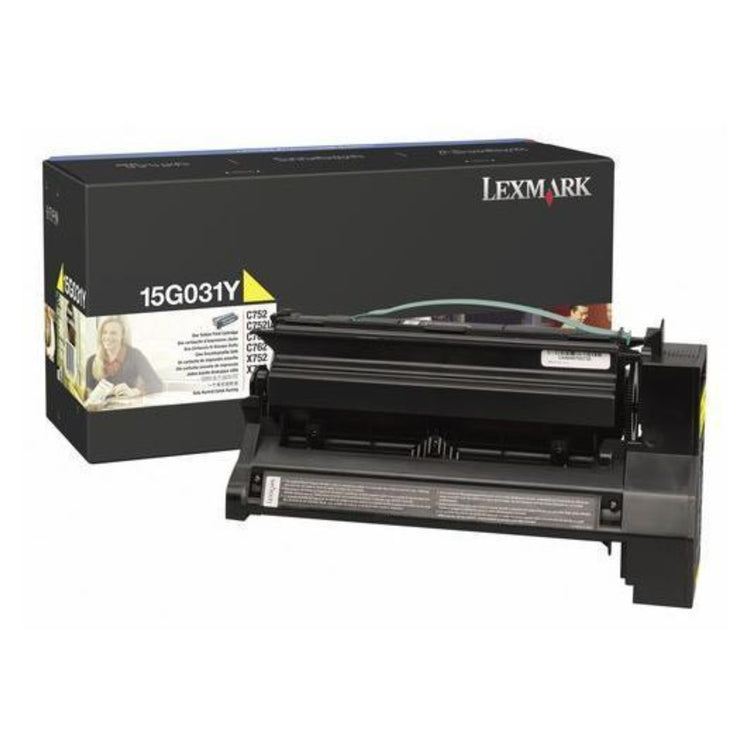 LEXMARK 15G031Y Yellow Original Toner Cartridge - Cartouches Certifiées