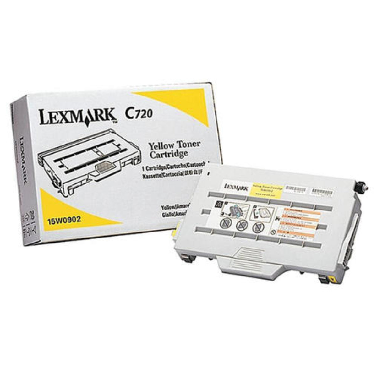 LEXMARK 15W0902 Yellow Original Toner Cartridge - Cartouches Certifiées