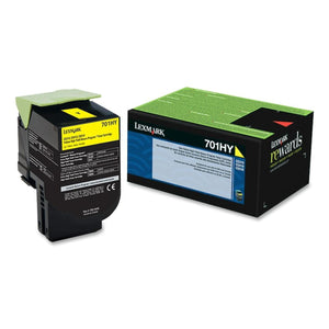 LEXMARK 70C1HY0 (701HY) Yellow Original Toner Cartridge - Cartouches Certifiées