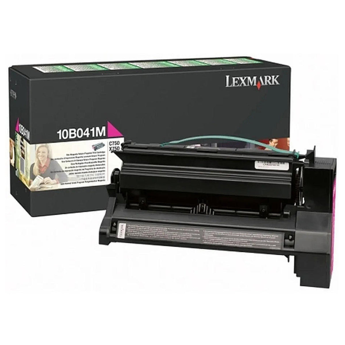 LEXMARK 10B041M Magenta Original Toner Cartridge - Cartouches Certifiées
