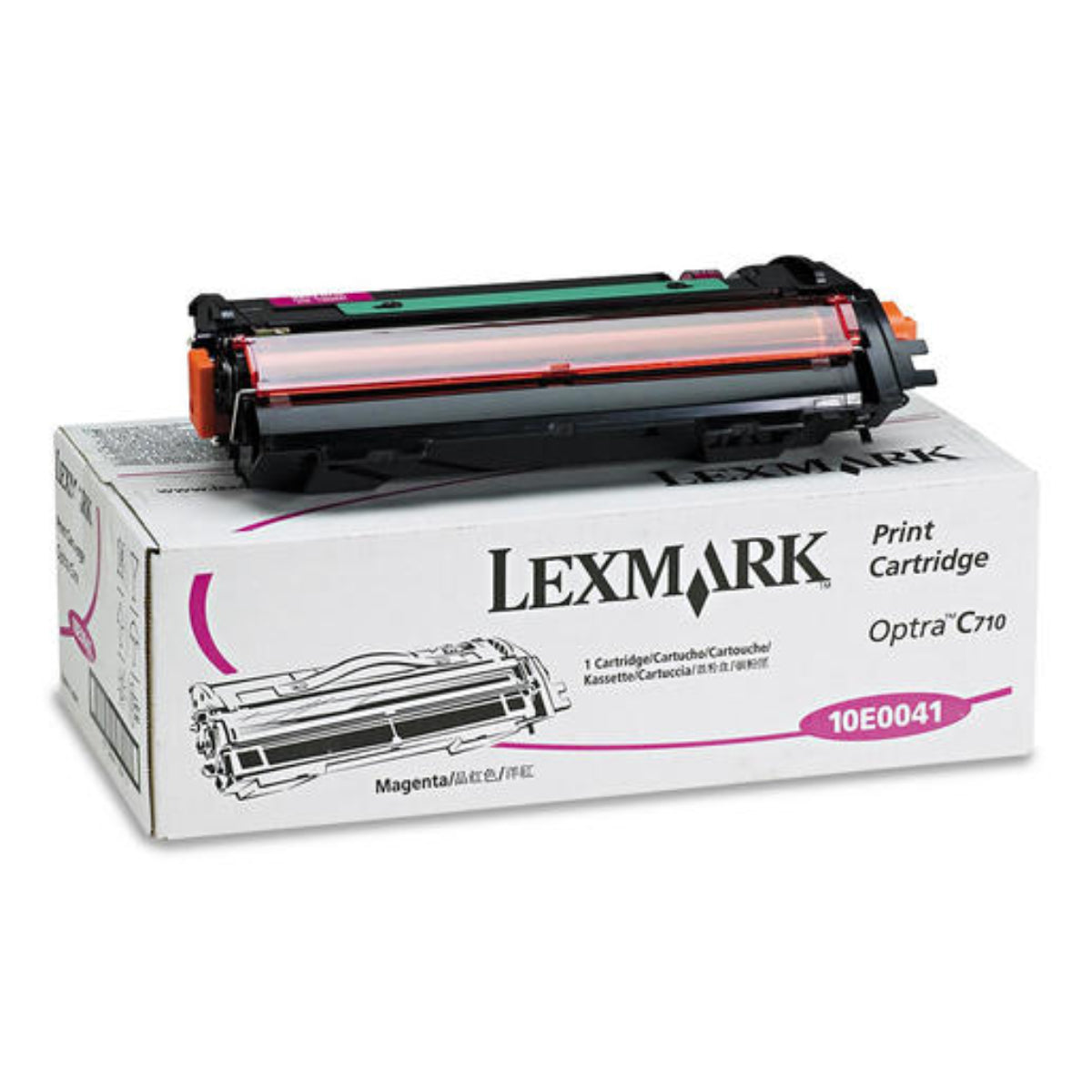 LEXMARK 10E0041 Magenta Original Toner Cartridge - Cartouches Certifiées