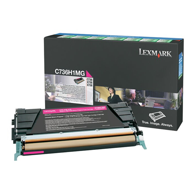 LEXMARK C736H1MG Magenta Original Toner Cartridge - Cartouches Certifiées