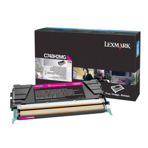 LEXMARK C748H2MG Magenta Original Toner Cartridge - Cartouches Certifiées