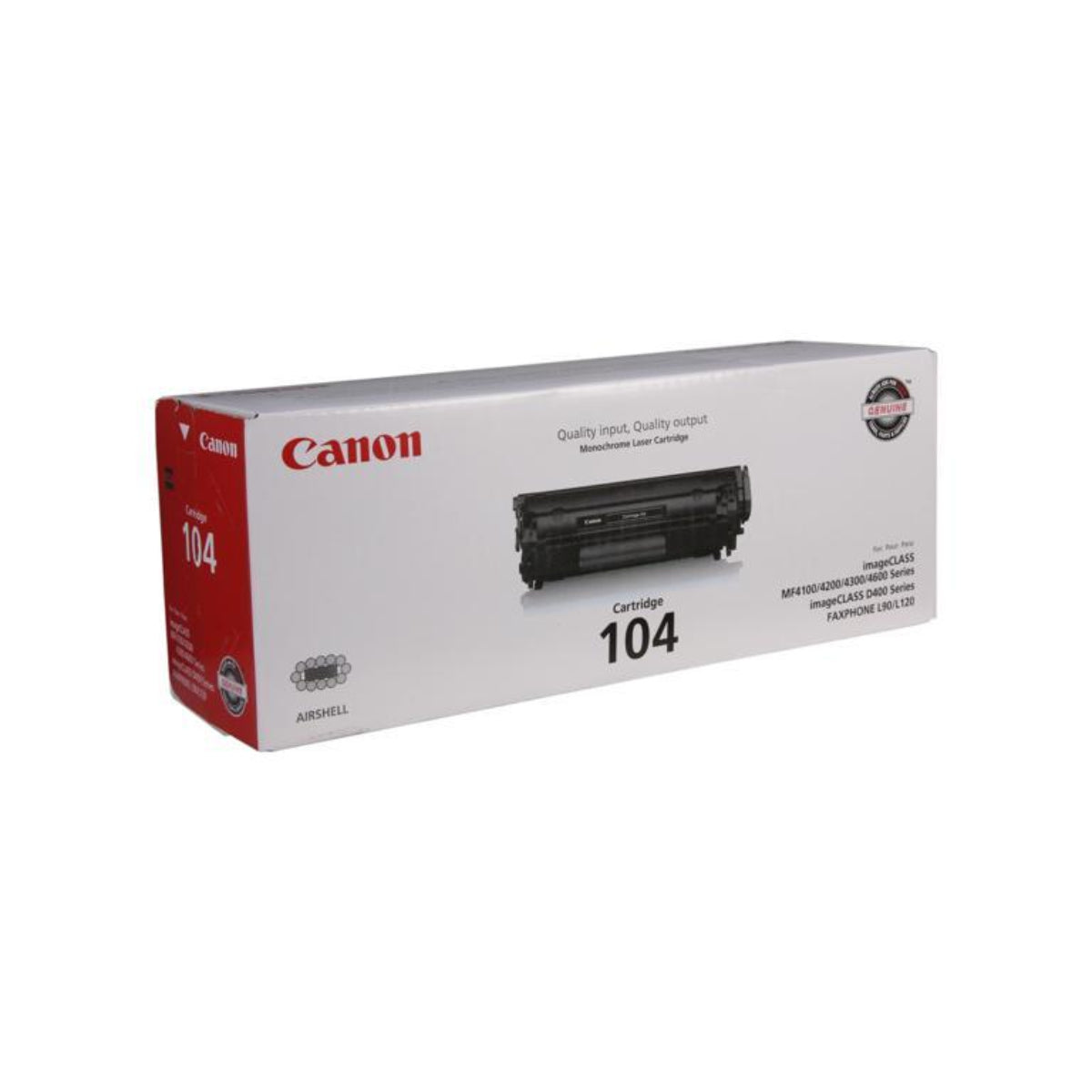 CANON 104 (0263B001) Black Original Toner Cartridge - Cartouches Certifiées