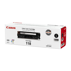 CANON 118 (2662B001) Black Original Toner Cartridge - Cartouches Certifiées