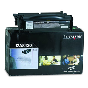 LEXMARK 12A8420 Black Original Toner Cartridge - Cartouches Certifiées