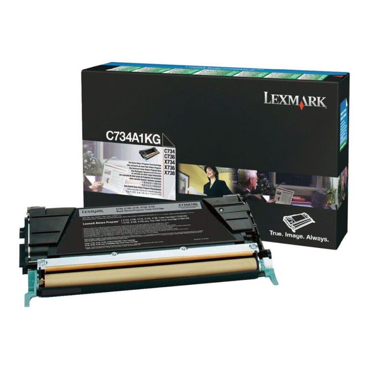 LEXMARK C734A1KG Black Original Toner Cartridge - Cartouches Certifiées