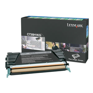 LEXMARK C736H1KG Black Original Toner Cartridge - Cartouches Certifiées