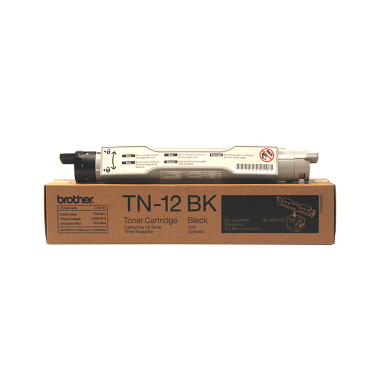 BROTHER TN-12BK Black Original Toner Cartridge - Cartouches Certifiées
