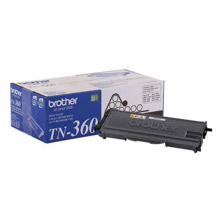 BROTHER TN-360 Black Original Toner Cartridge - Cartouches Certifiées