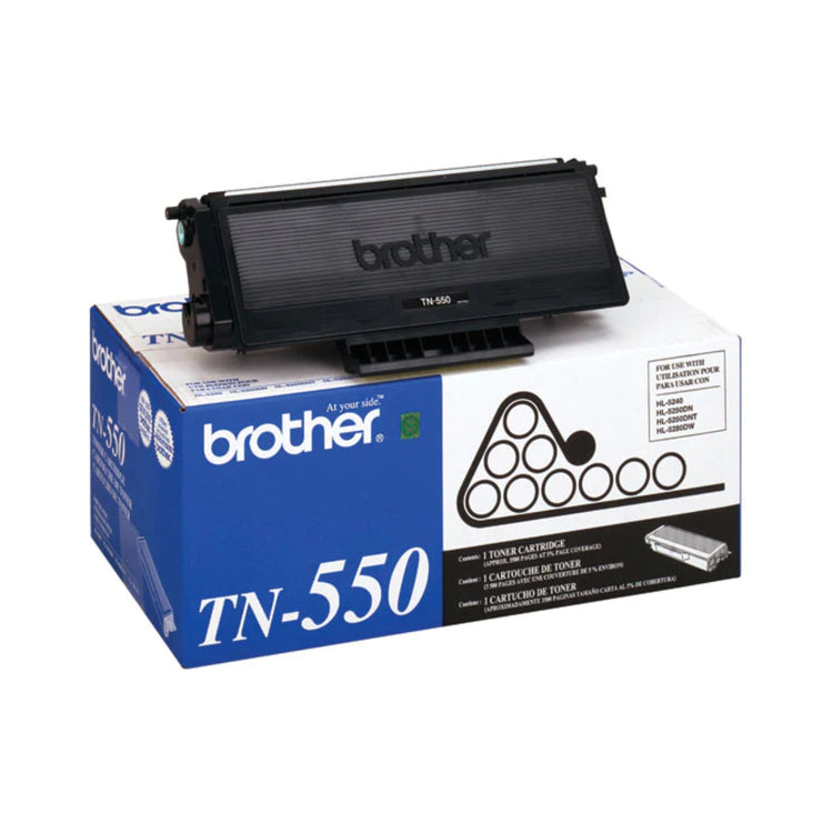 BROTHER TN-550 Black Original Toner Cartridge - Cartouches Certifiées