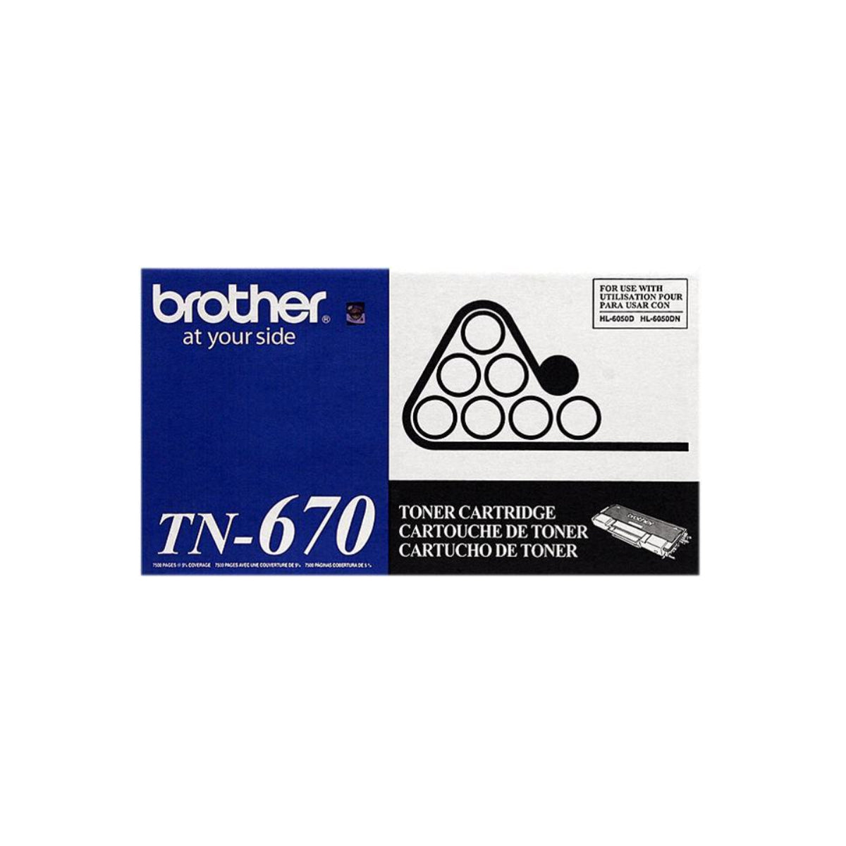 BROTHER TN-670 Black Original Toner Cartridge - Cartouches Certifiées
