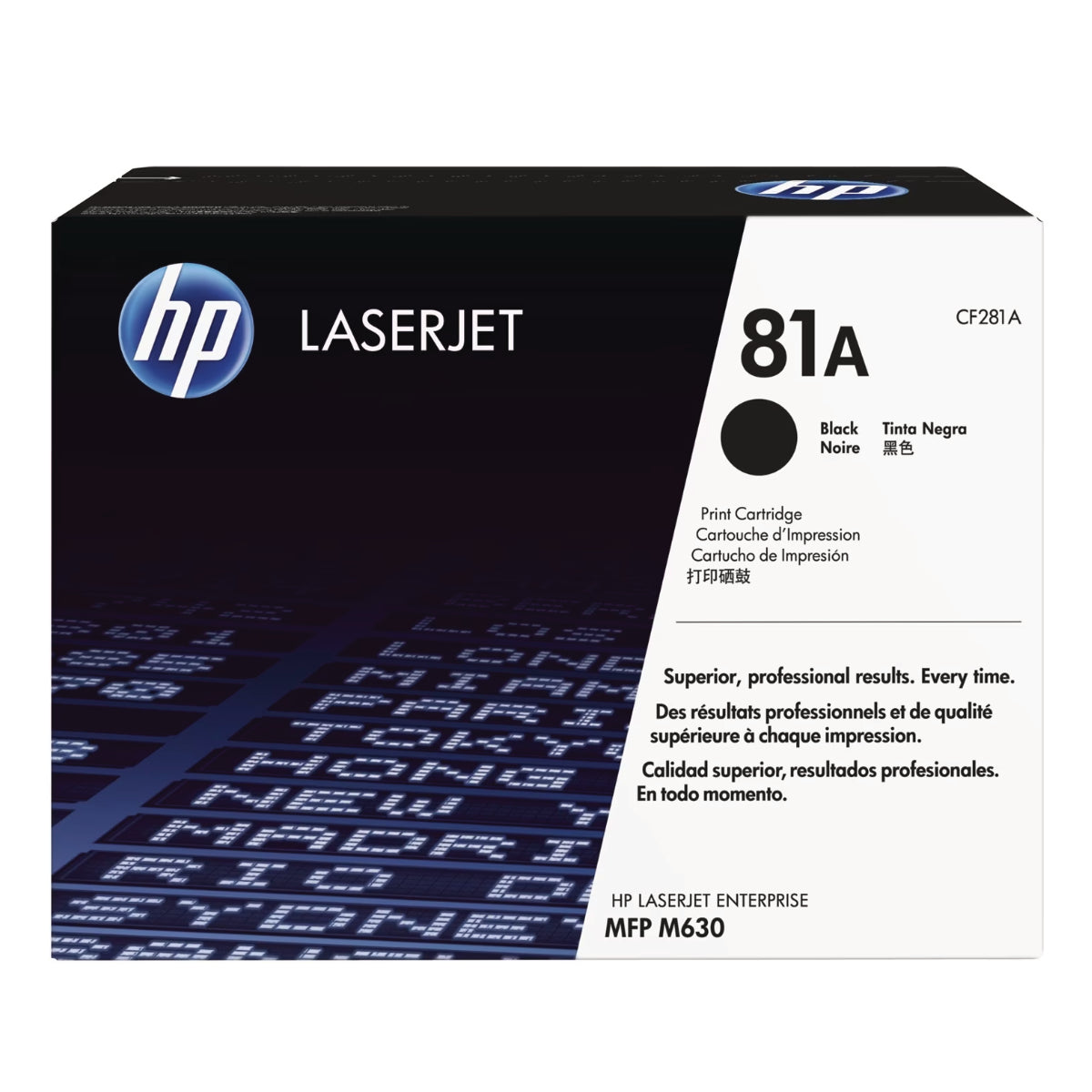 HP CF281A (81A) Black Original Toner Cartridge - Cartouches Certifiées