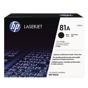 HP CF281A (81A) Black Original Toner Cartridge - Cartouches Certifiées