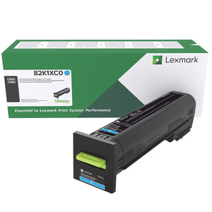 LEXMARK 82K1XC0 (82K0X20) Cyan Original Toner Cartridge - Cartouches Certifiées