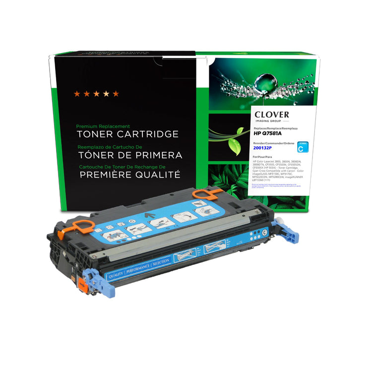 Refurbished HP (503A) Cyan Toner Cartridge - Cartouches Certifiées