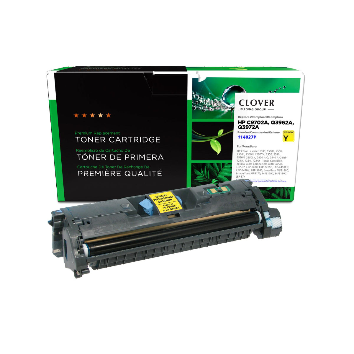 Refurbished HP C9702A Yellow Toner Cartridge - Cartouches Certifiées