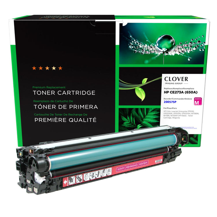 Refurbished HP (650A) Magenta Toner Cartridge - Cartouches Certifiées