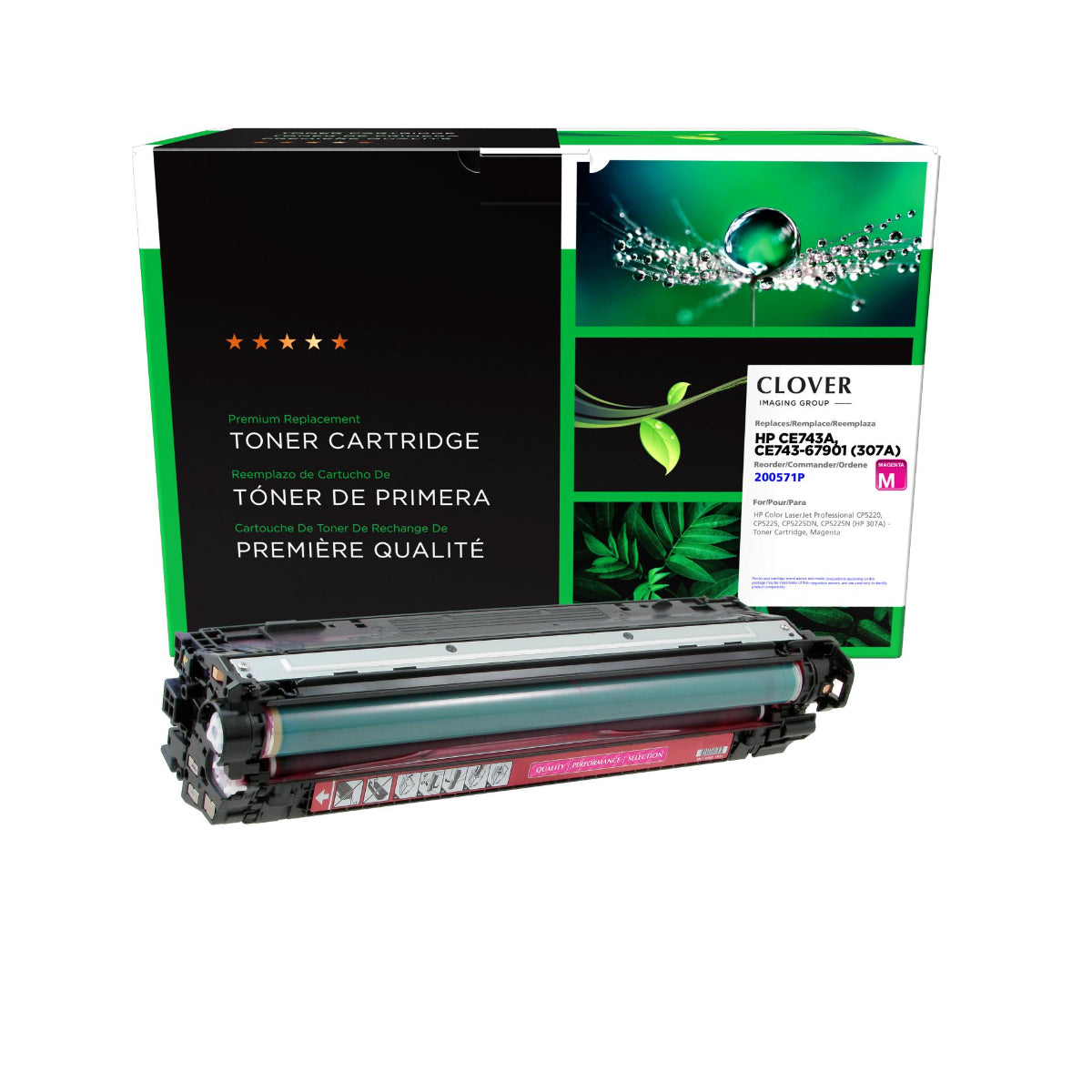 Refurbished HP (307A) Magenta Toner Cartridge - Cartouches Certifiées