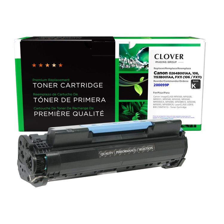 Refurbished CANON 106 (0264B001) Black Toner Cartridge - Cartouches Certifiées