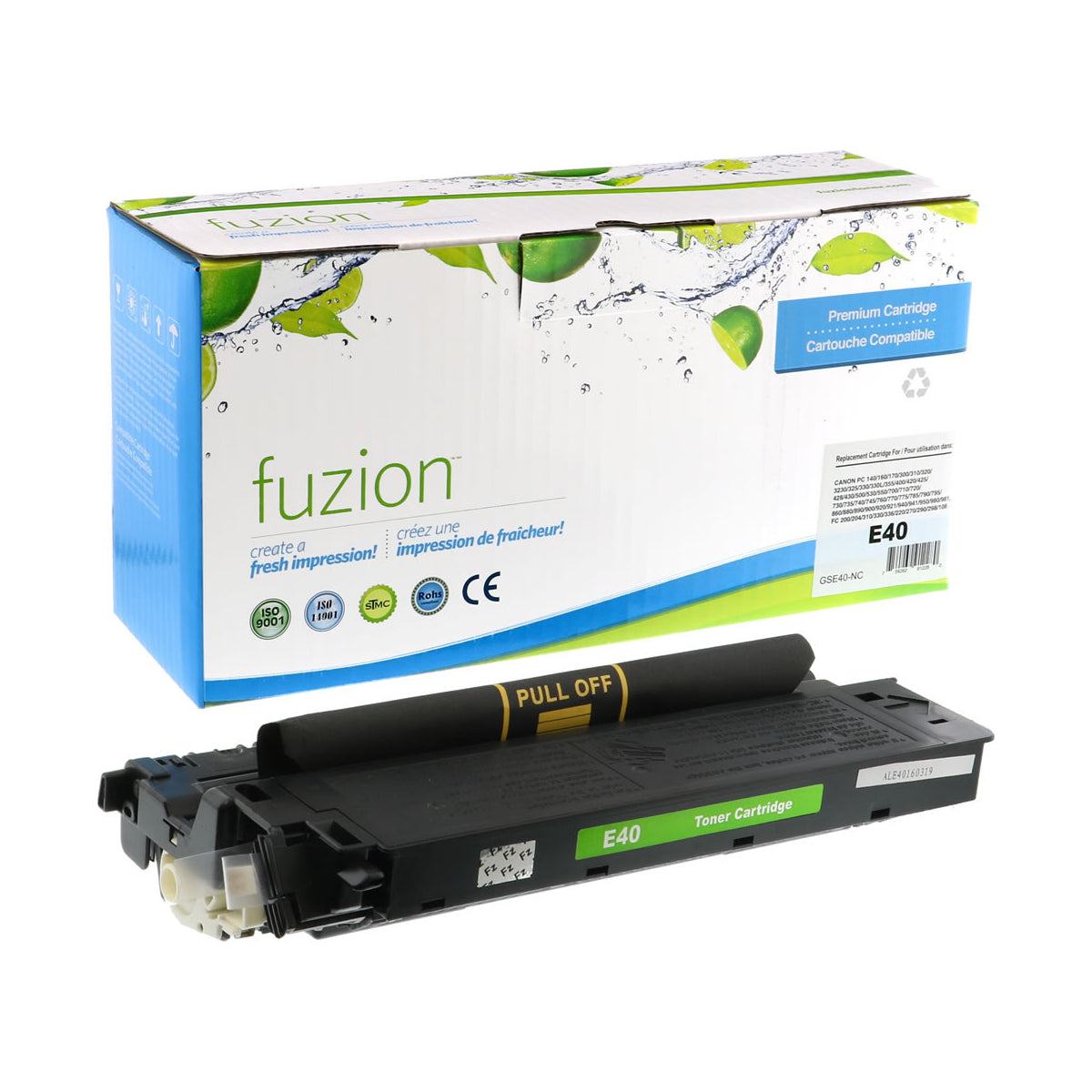 Refurbished CANON E40 (1491A002) Black Toner Cartridge - Cartouches Certifiées