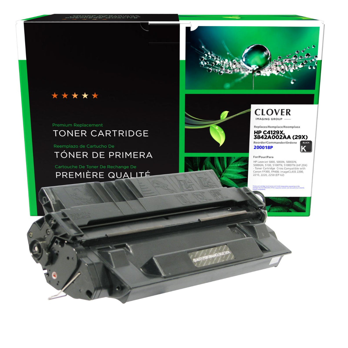 Refurbished CANON EP-62 (3842A002) Black Toner Cartridge - Cartouches Certifiées