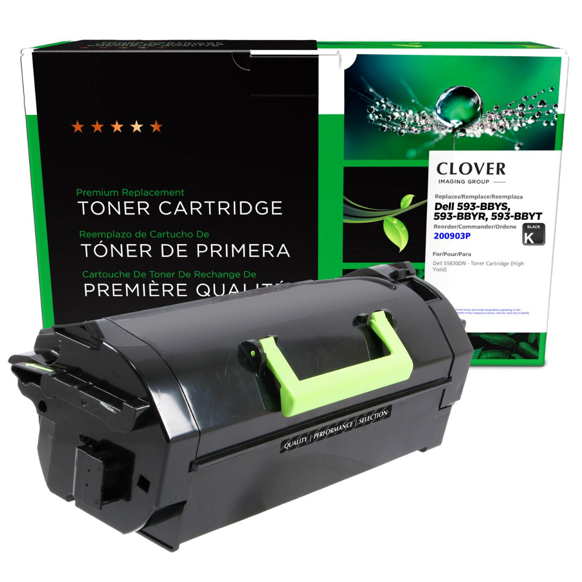Refurbished Dell X68Y8 (593 - BBYS, 593 - BBYT, 593 - BBYR) Black Toner Cartridge  -  Cartouches Certifiées