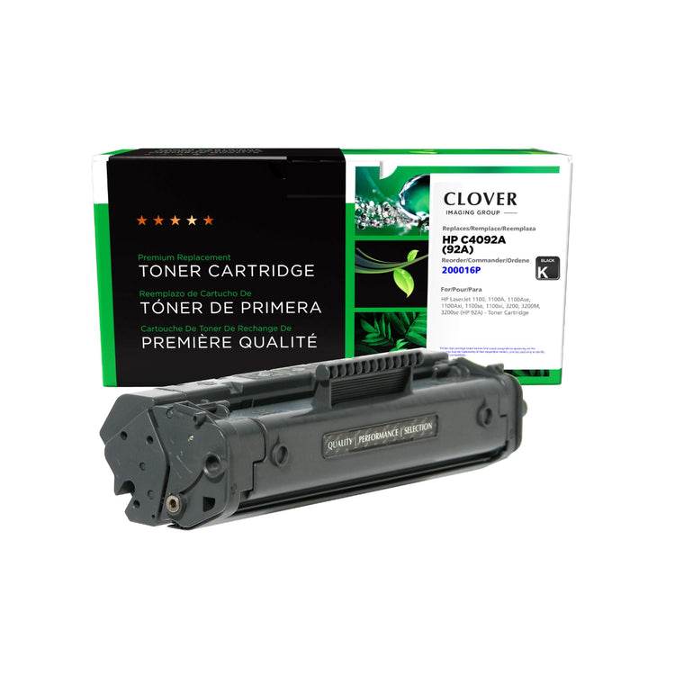 Refurbished HP (92A) Black Toner Cartridge - Cartouches Certifiées