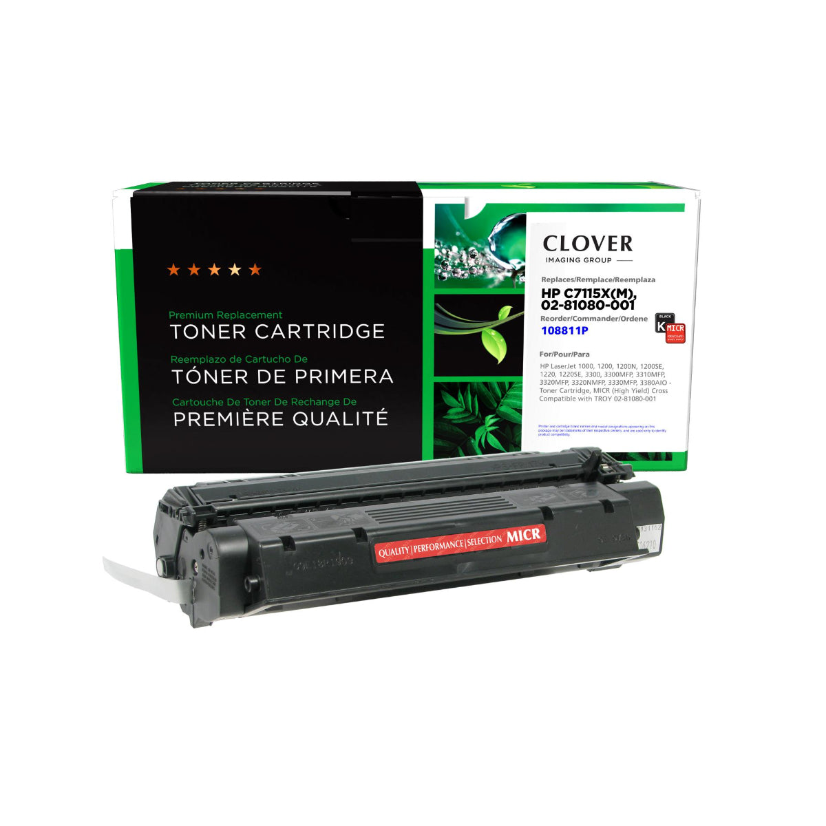 Refurbished HP (15X) Black MICR Toner Cartridge - Cartouches Certifiées