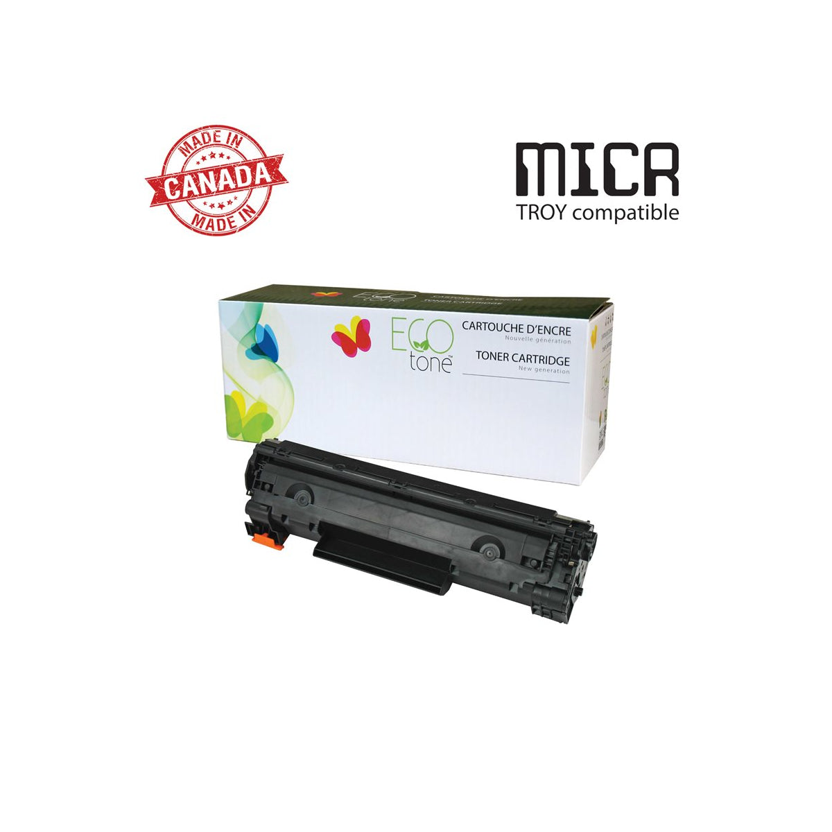 Refurbished HP (36A) Black MICR Toner Cartridge - Cartouches Certifiées