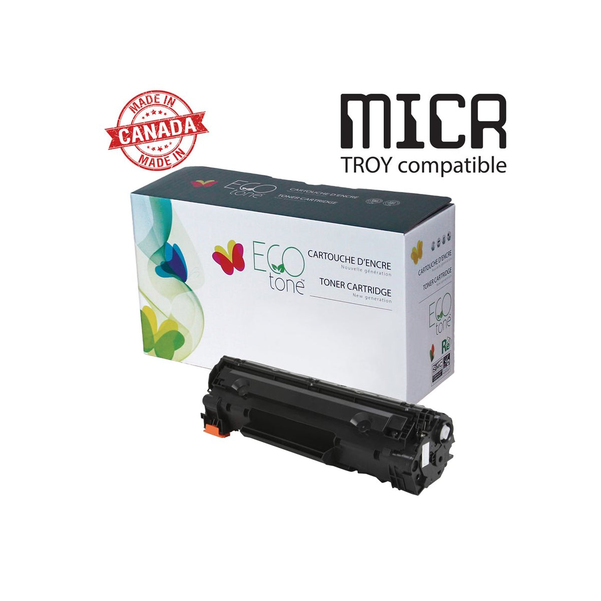 Refurbished HP (78A) Black MICR Toner Cartridge - Cartouches Certifiées