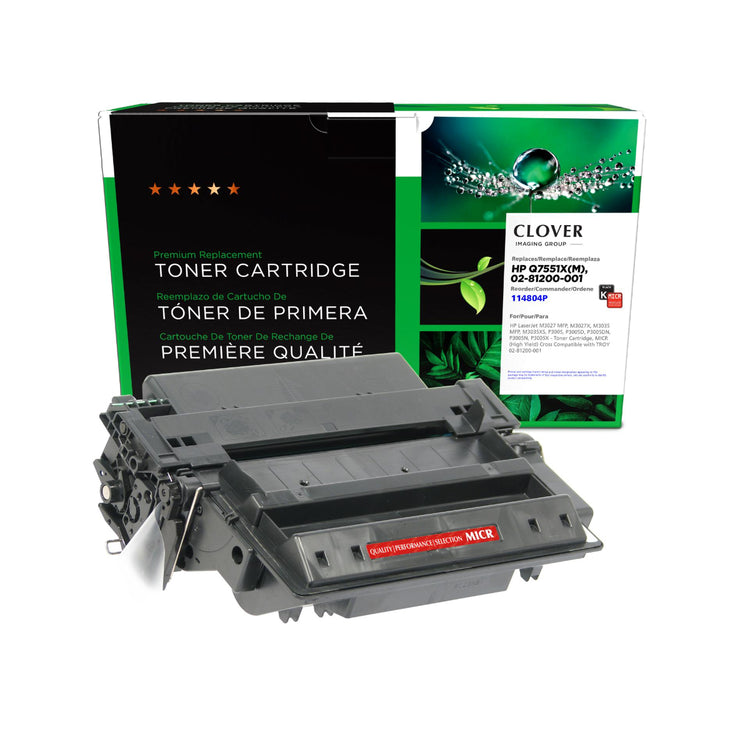 Refurbished HP (51X) Black MICR Toner Cartridge - Cartouches Certifiées