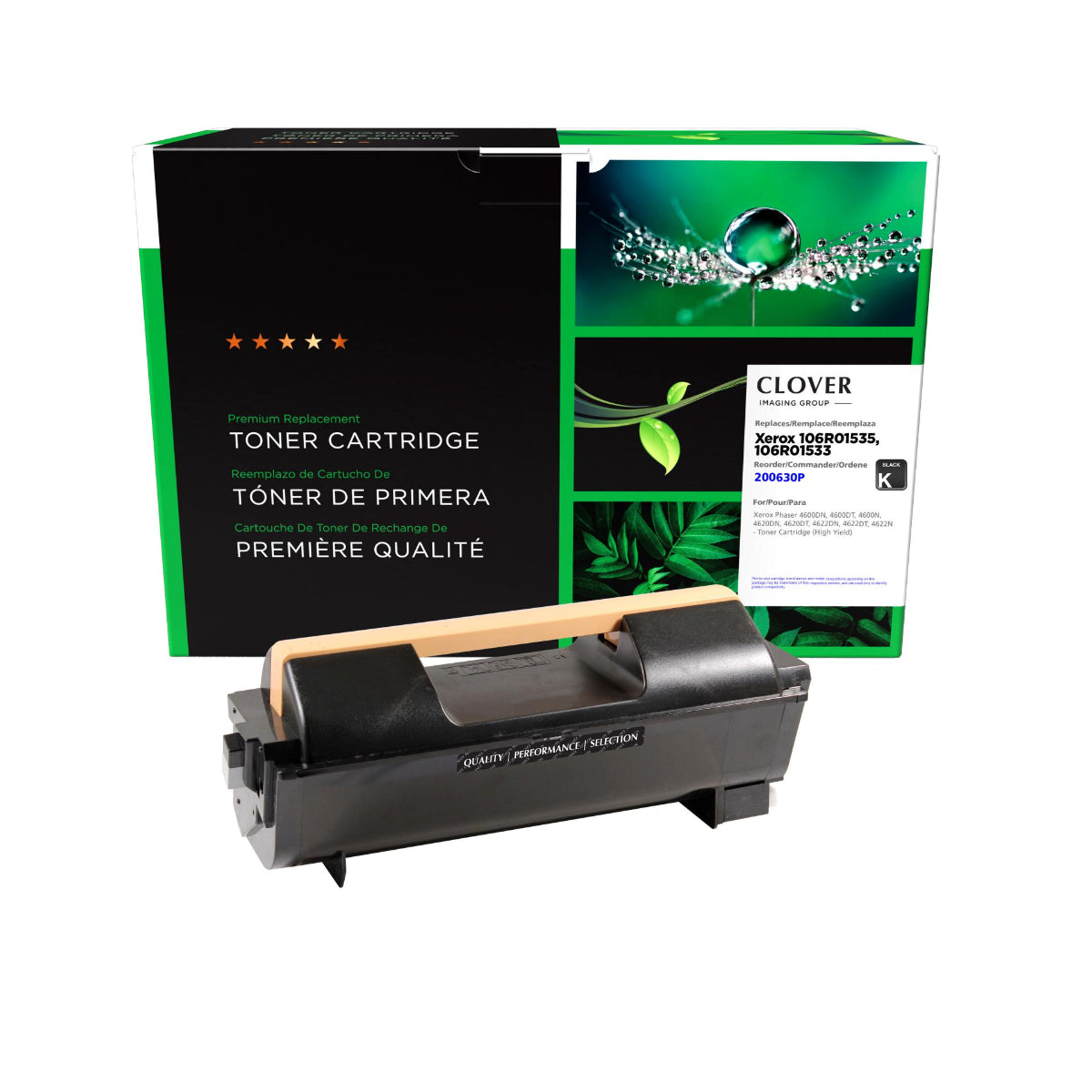 Refurbished XEROX 106R01535 Black Toner Cartridge - Cartouches Certifiées