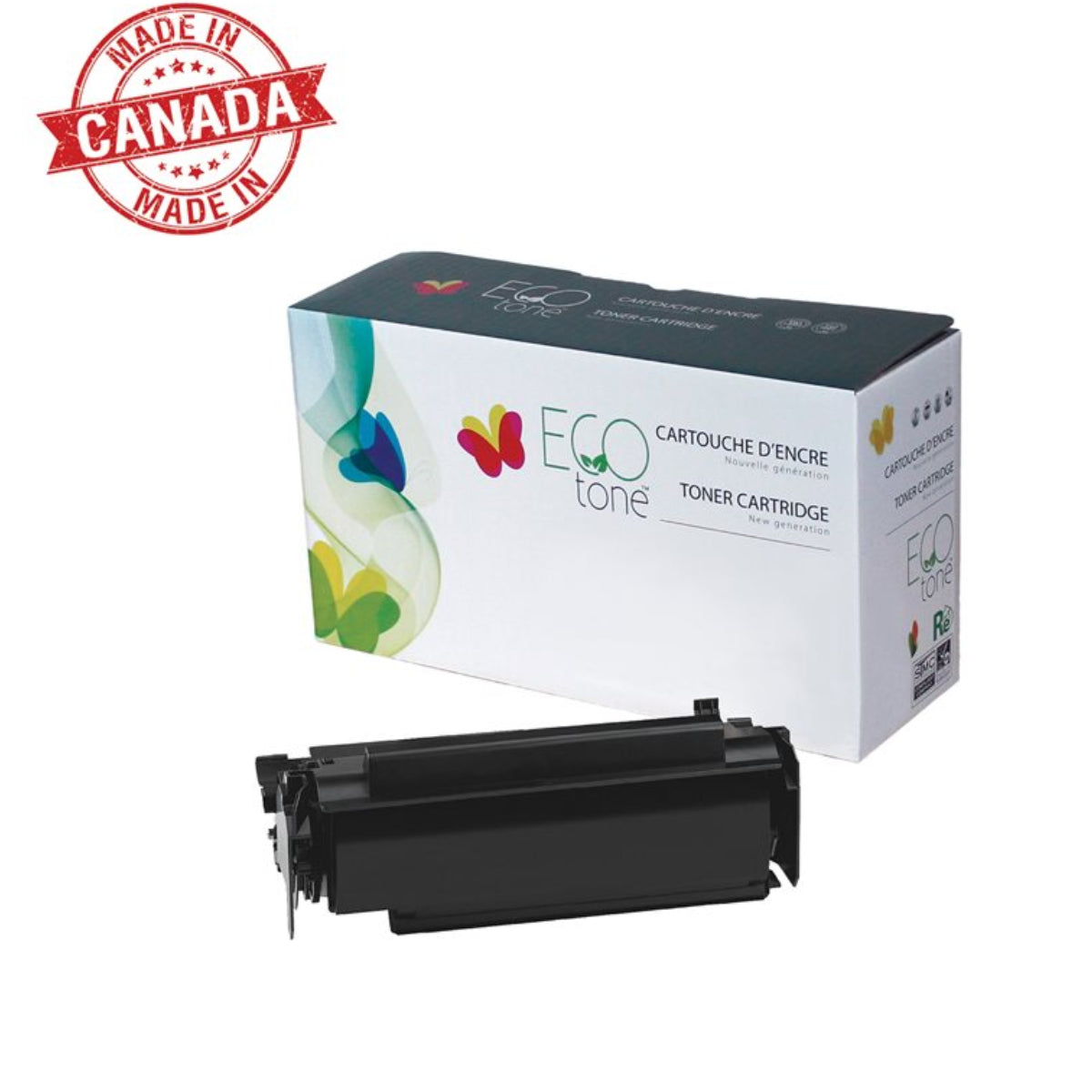 Refurbished LEXMARK 12A4715 Black Toner Cartridge - Cartouches Certifiées
