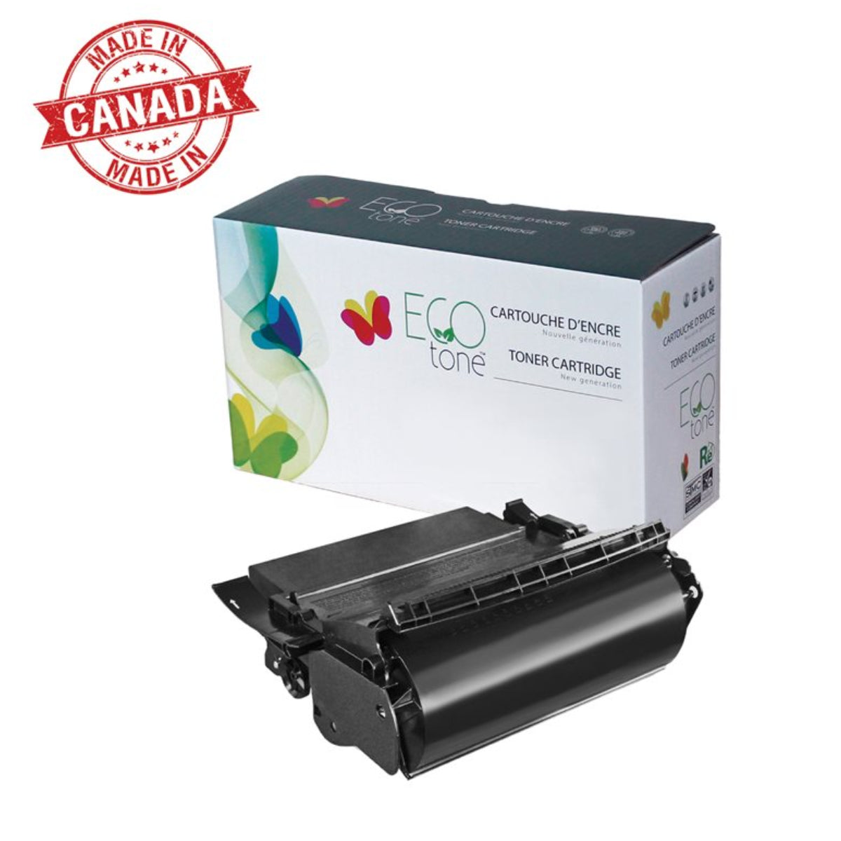 Refurbished LEXMARK 12A6835 Black Toner Cartridge - Cartouches Certifiées