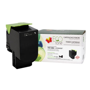 Refurbished LEXMARK 70C10K0 Black Toner Cartridge - Cartouches Certifiées