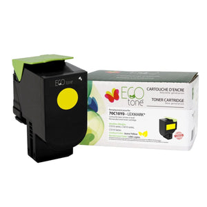 Refurbished LEXMARK 70C10Y0 Yellow Toner Cartridge - Cartouches Certifiées