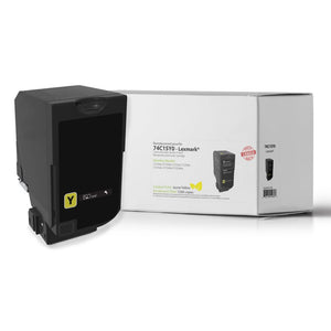 Refurbished LEXMARK 74C1SY0 (74C0S40) Yellow Toner Cartridge - Cartouches Certifiées