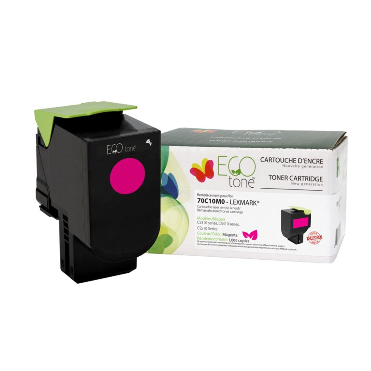 Refurbished LEXMARK 70C10M0 Magenta Toner Cartridge - Cartouches Certifiées