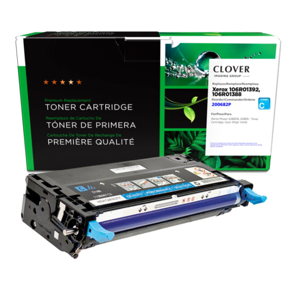 Refurbished XEROX 106R01392 Cyan Toner Cartridge - Cartouches Certifiées
