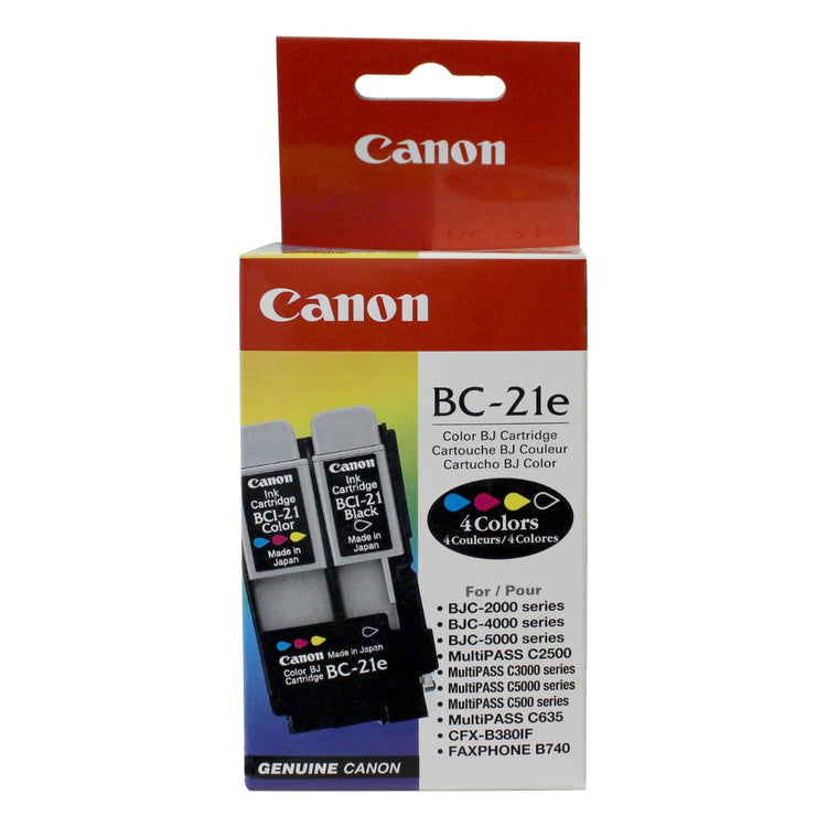 CANON BC-21E (0899A003) Original Cartridge and Printhead - Cartouches Certifiées