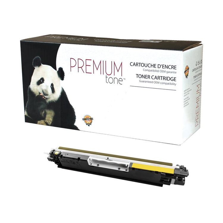 Compatible HP (126A) Yellow Toner Cartridge Premium Quality - Cartouches Certifiées