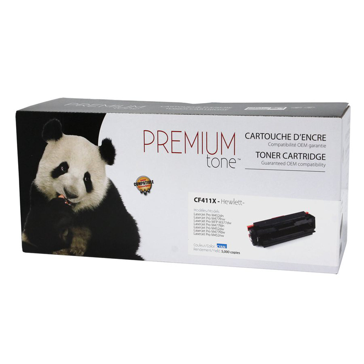 Compatible HP (410X) Cyan Toner Cartridge Premium Quality - Cartouches Certifiées