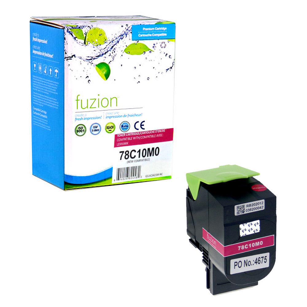 Compatible LEXMARK 78C10M0 Magenta Toner Cartridge Premium Quality - Cartouches Certifiées