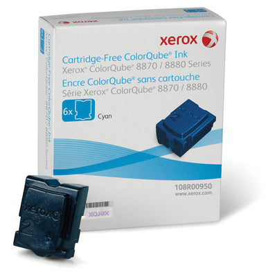 XEROX 108R00950 Colorqube 8870/8880 (6 Sticks) Cyan Original Solid ink - Cartouches Certifiées