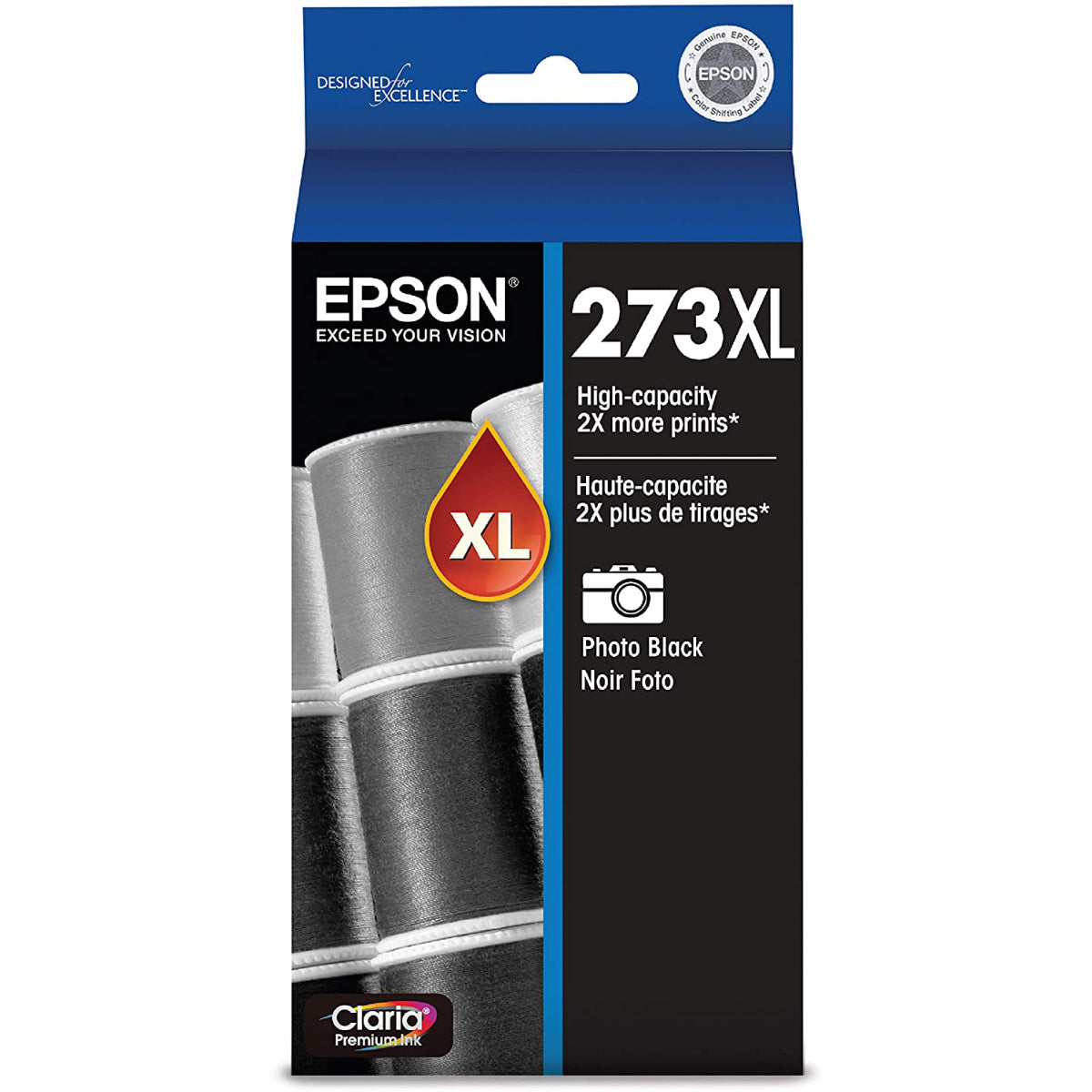 EPSON T273XL (T273120) Photo black Original Inkjet Cartridge - Cartouches Certifiées