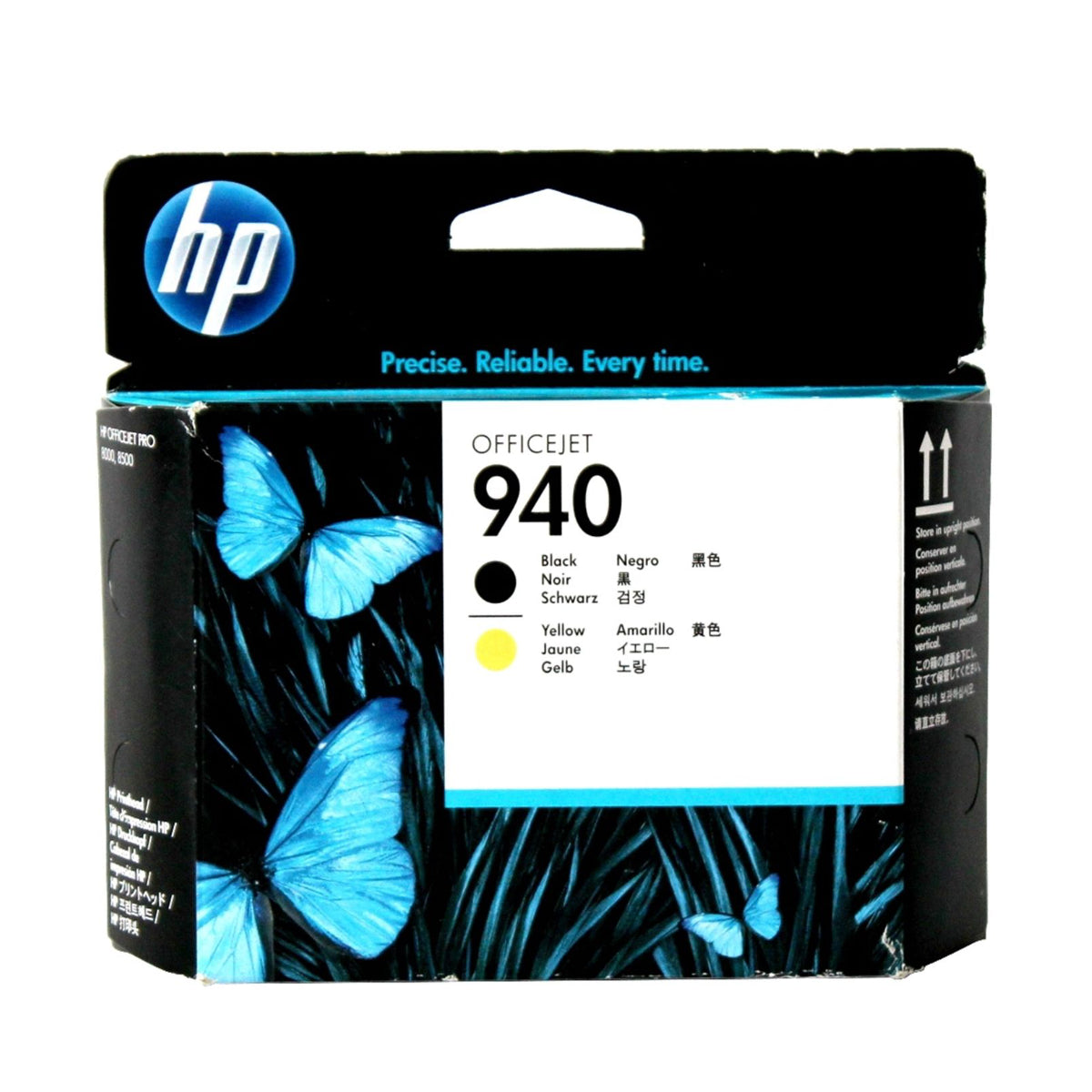 HP 940 (C4900A) Black and Yellow Original Printhead - Cartouches Certifiées